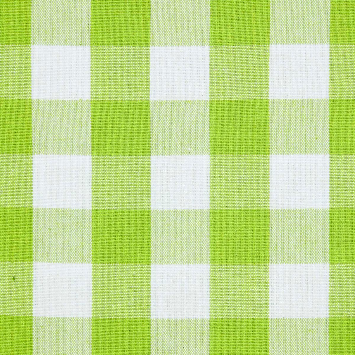ÖSENVORHANG Karomuster blickdicht 2er-Set, 117/137 cm - Grün, Textil (117/137cm) - Homescapes