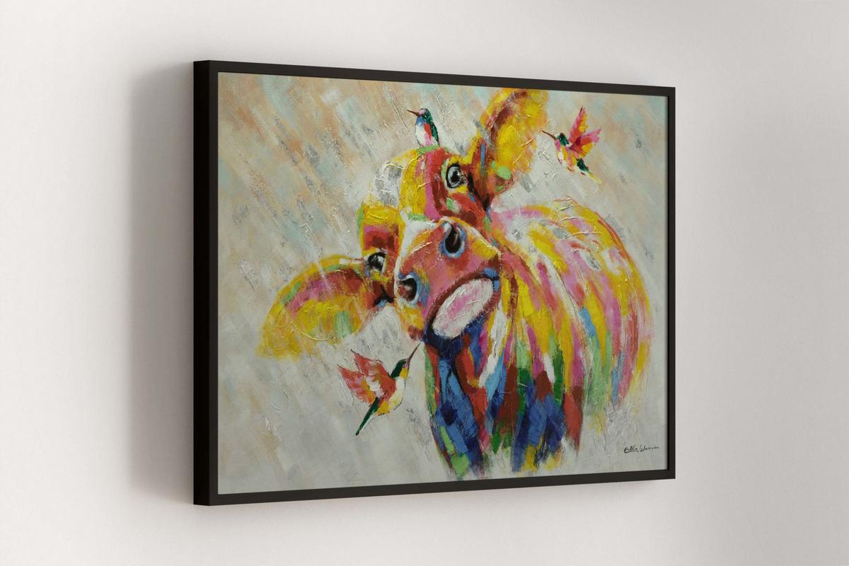 ÖLGEMÄLDE 120/80 cm - Multicolor, Holz/Textil (120/80cm) - KUNSTLOFT