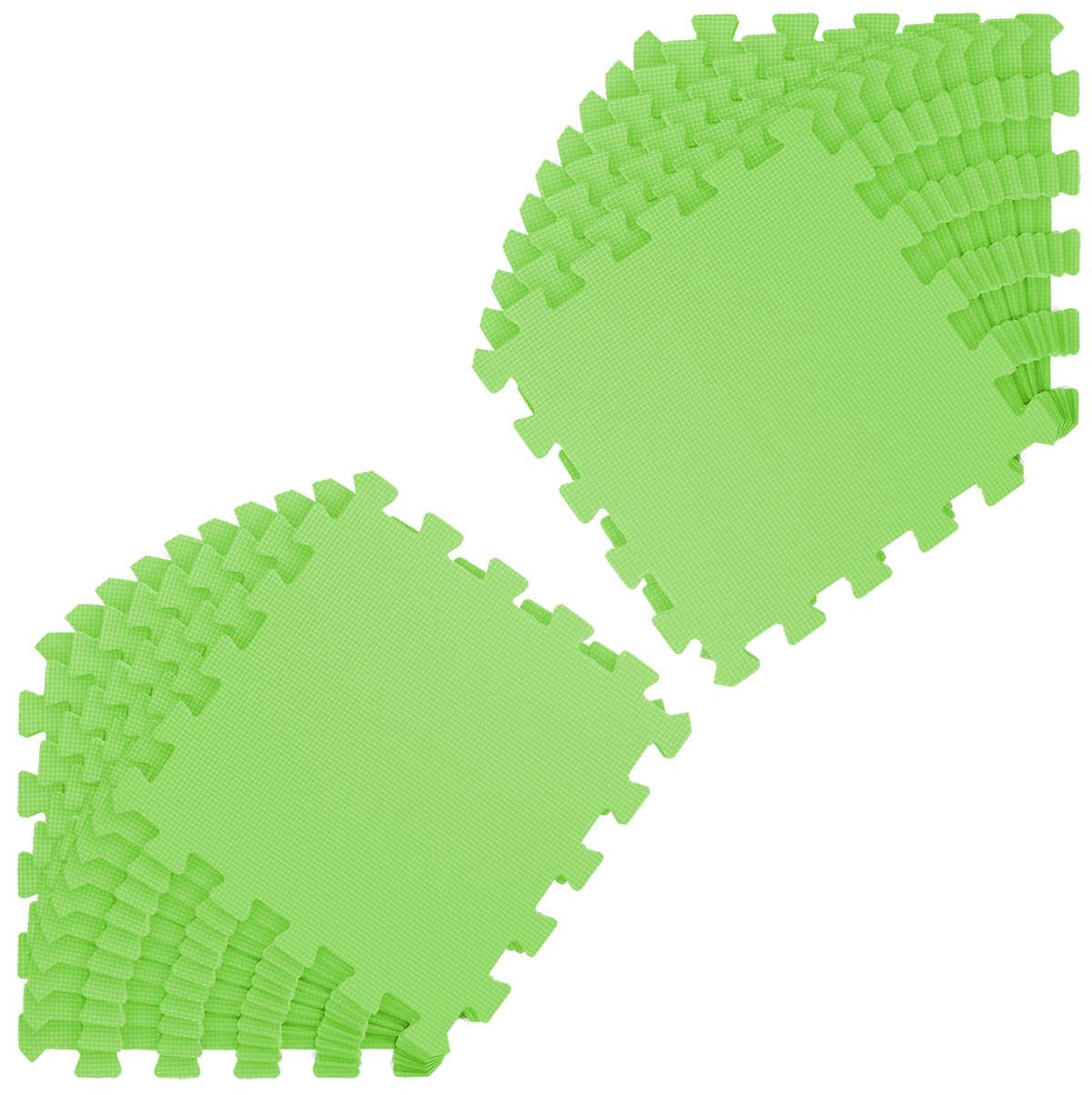 SPIELMATTE ab Null - 180/90/1 cm Puzzlematte Grün - Grün, Kunststoff (30/30cm) - Littletom