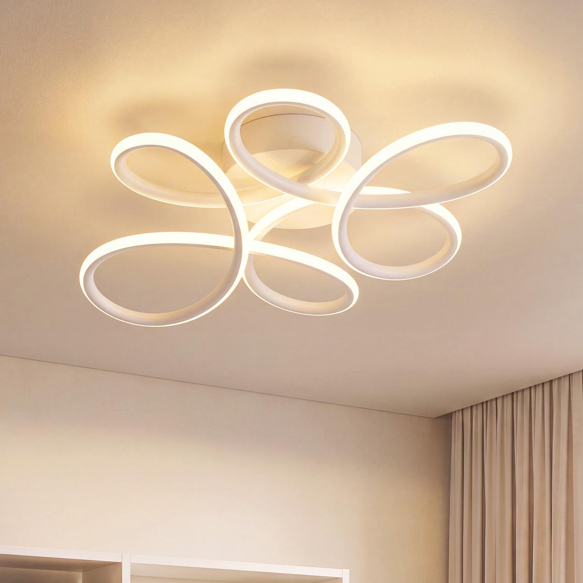LED DECKENLEUCHTE Aelvith 36/25/8.5 cm - Weiß, Kunststoff/Metall (36/25/8.5cm) - ZMH