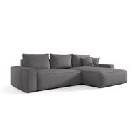 ECKSOFA Walken Mit Schlaffunktion - Grau, Holzwerkstoff/Textil (280/185cm) - Fun Möbel