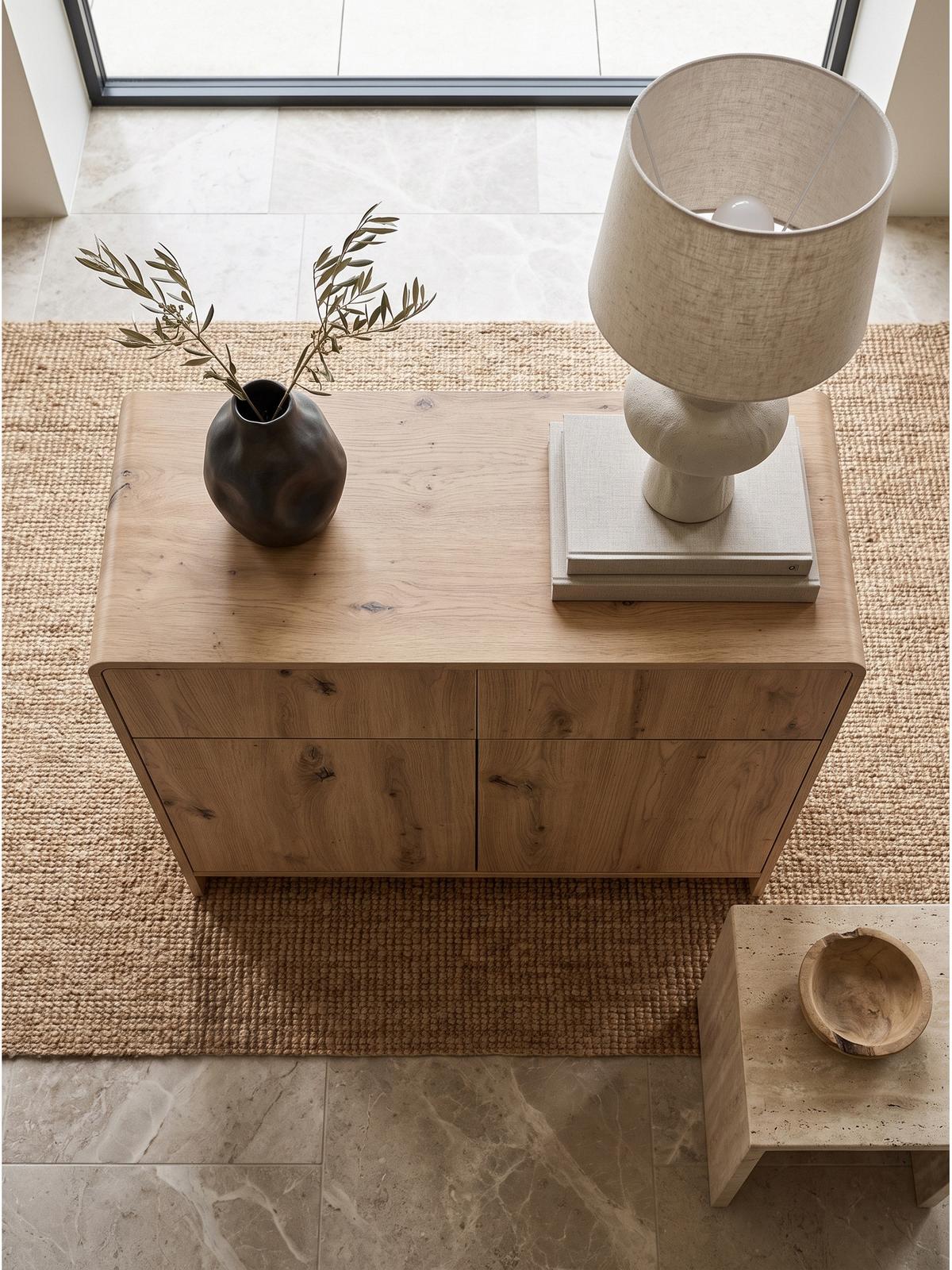 SIDEBOARD CALELLA, MDF, in Eichenoptik, 88 x 40 x 76 cm - Hellbraun/Braun, Holzwerkstoff (88/76/40cm) - KADIMA DESIGN