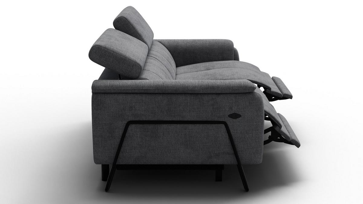 RELAXSOFA RODEN 3-Sitzer, dunkelgrau - Dunkelgrau, Holz/Textil (194/82/103cm) - Wozimo
