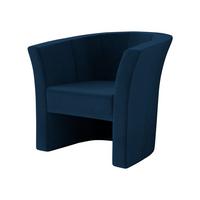 SESSEL Niko - Schwarz/Dunkelblau, Holzwerkstoff/Kunststoff (71/76/65cm) - MIRJAN24