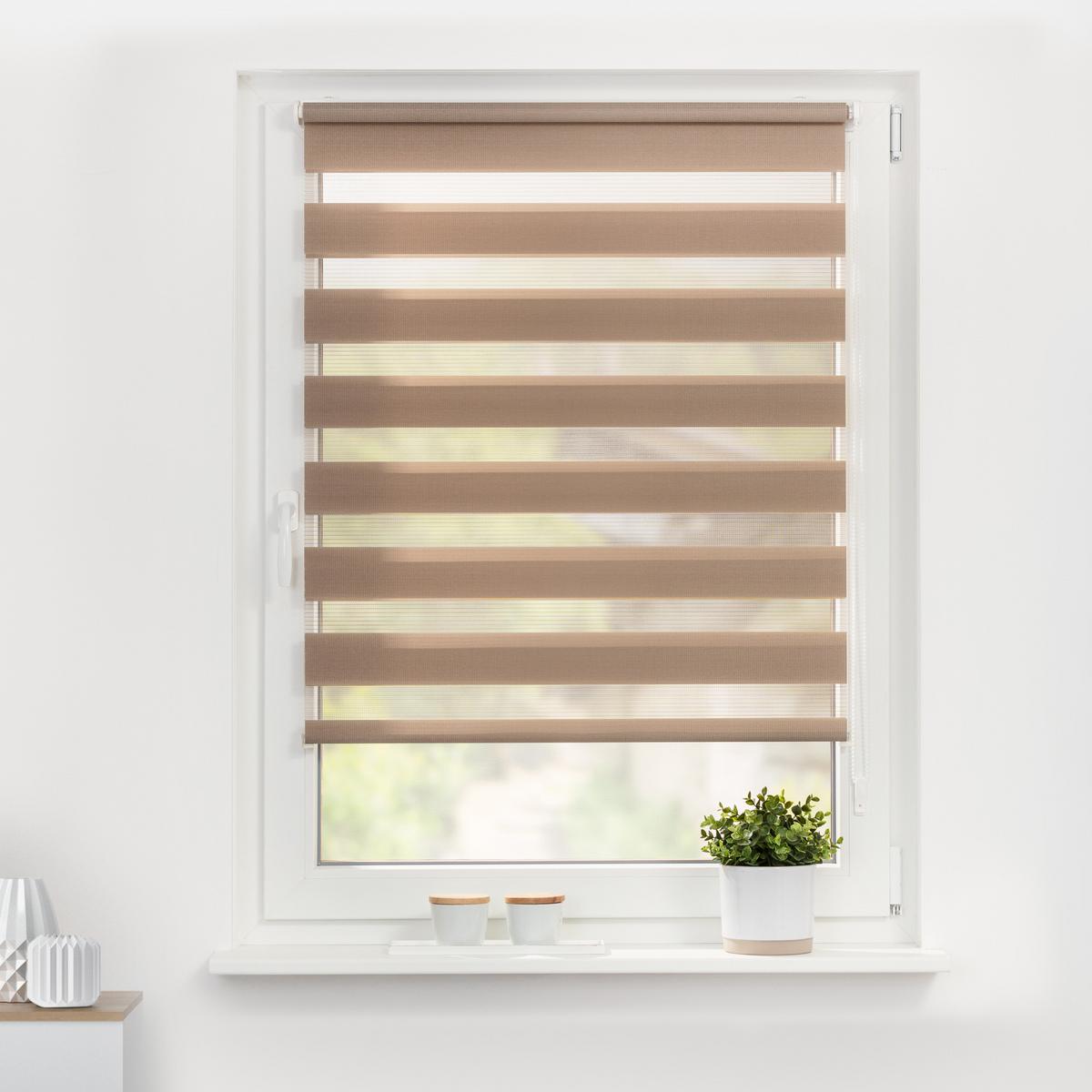 DUO ROLLO KLEMMFIX, OHNE BOHREN - Taupe, Kunststoff (75/150cm) - Lichtblick Original