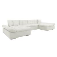 WOHNLANDSCHAFTEN Alia Premium - Chromfarben/Creme, Holz/Kunststoff (360/75/160cm) - MIRJAN24