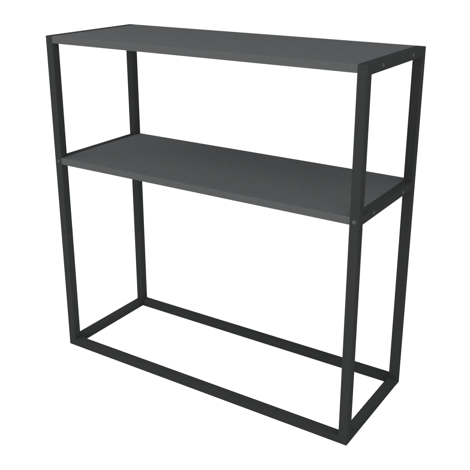 KONSOLENTISCH Hemsedal - Anthrazit, Holzwerkstoff (34/90/90cm) - [en.casa]