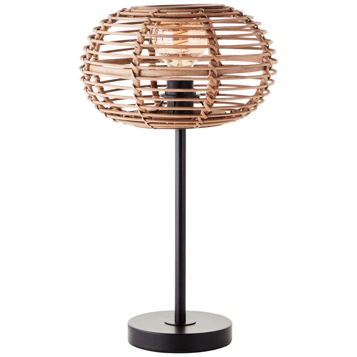 TISCHLEUCHTE Woodball 94699/06 - Schwarz, Metall (28/28/48.5cm) - Brilliant