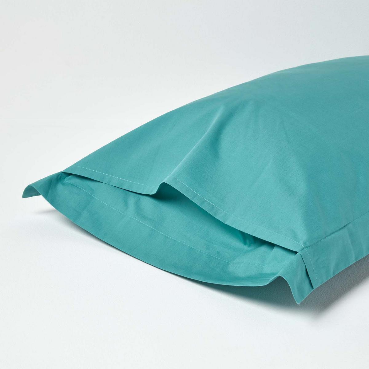 KISSENBEZUG Perkal mit Stehsaum, Fadendichte 200 - Grün, Textil (48/74cm) - Homescapes