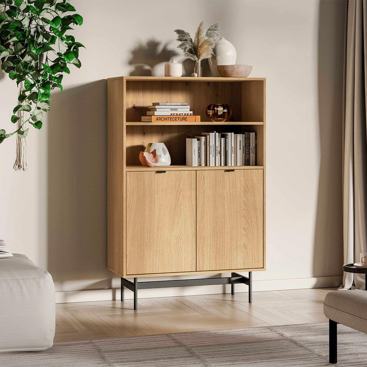 BÜCHERREGAL Nila Holz - Braun, Holzwerkstoff (92/140/40cm) - Petits-meubles