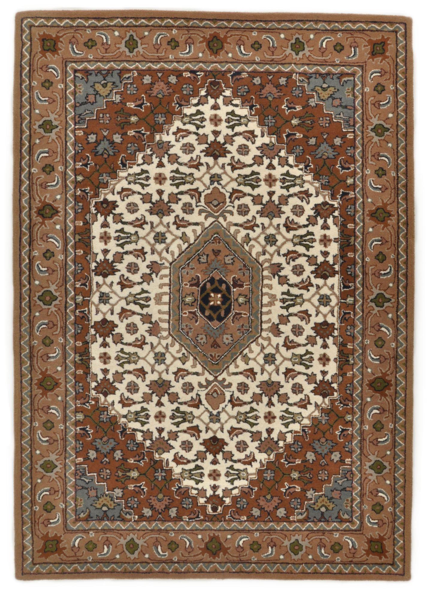 ORIENTTEPPICH Royal Orient 40x60 cm - Beige, Textil (40/60cm) - THEKO