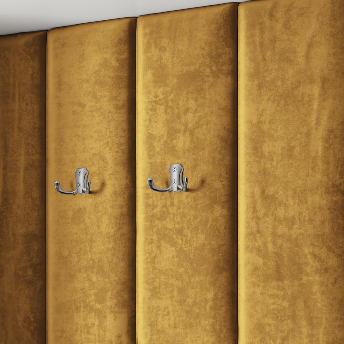 GARDEROBENSCHRANK REMA 150/240/60 cm Modern Garderobe-Set Eiche Lefkas - Eichefarben/Gelb, Holzwerkstoff (150/240/60cm) - MASSENO