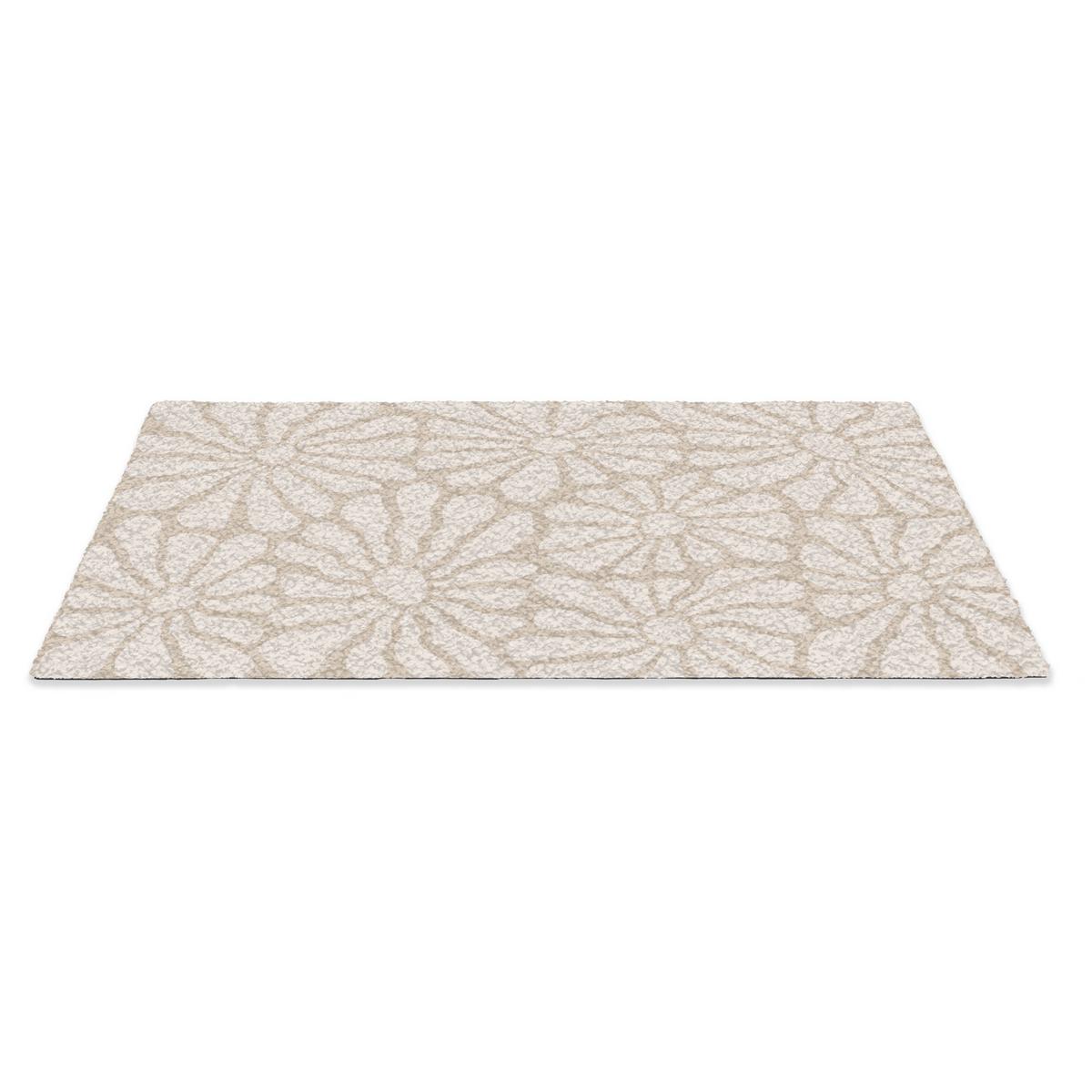 FUSSMATTE Floral - Druck - Beige - Braun - Minimalistisch Schmutzfangmatte 60x40 cm - Sandfarben, Kunststoff (60/0.4cm) - MuchoWow