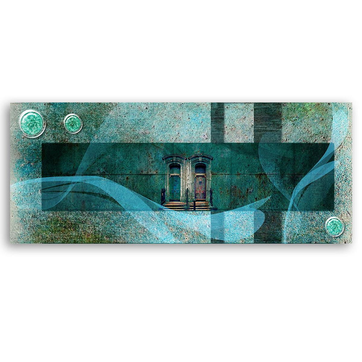 KUNSTDRUCK Türkis 120/40 cm - Türkis, Textil (120/40cm) - KUNSTLOFT