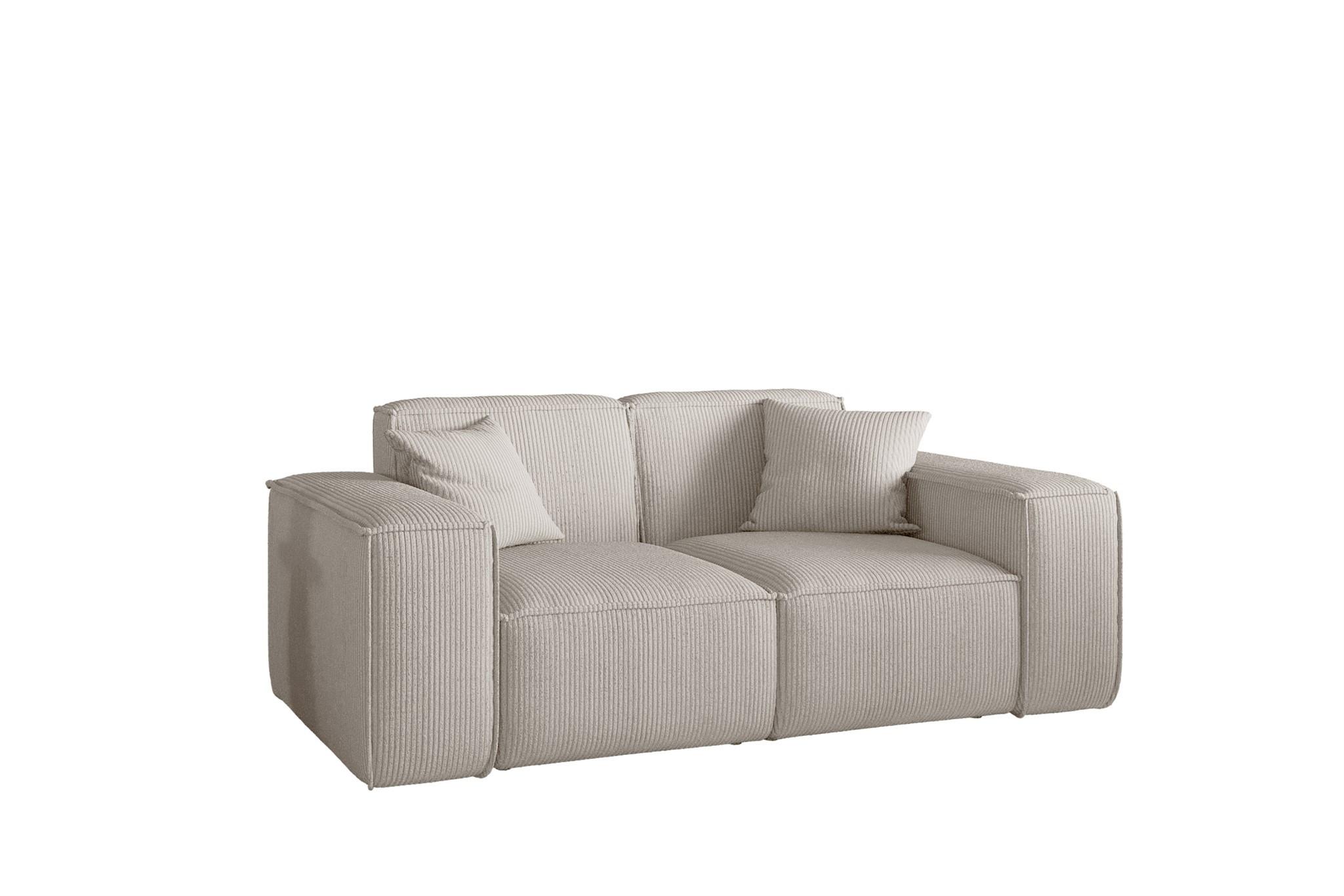 SOFA Celes Premium 2-sitzer Stoff Scala - Beige, Holzwerkstoff/Textil (186/73/88cm) - Fun Möbel