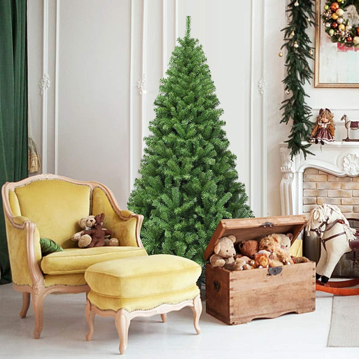 WEIHNACHTSBAUM 225cm Grün - Grün, Kunststoff (225cm) - COSTWAY