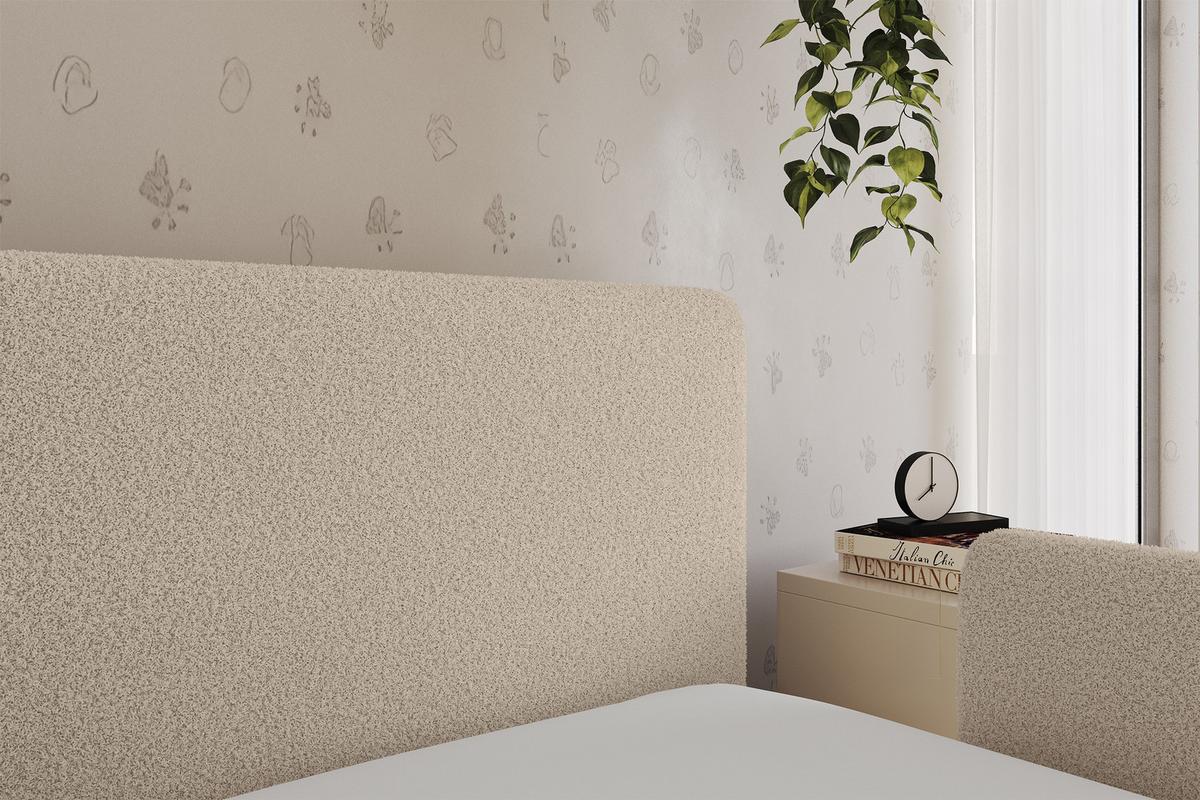 EINZELLBETT Jugendbett mit Bettkasten und Matratze H3/H4, Links - NORY 100x200 Dunkelbeige - Cappuccino, Holzwerkstoff/Textil (100/200cm) - ALTDECOR