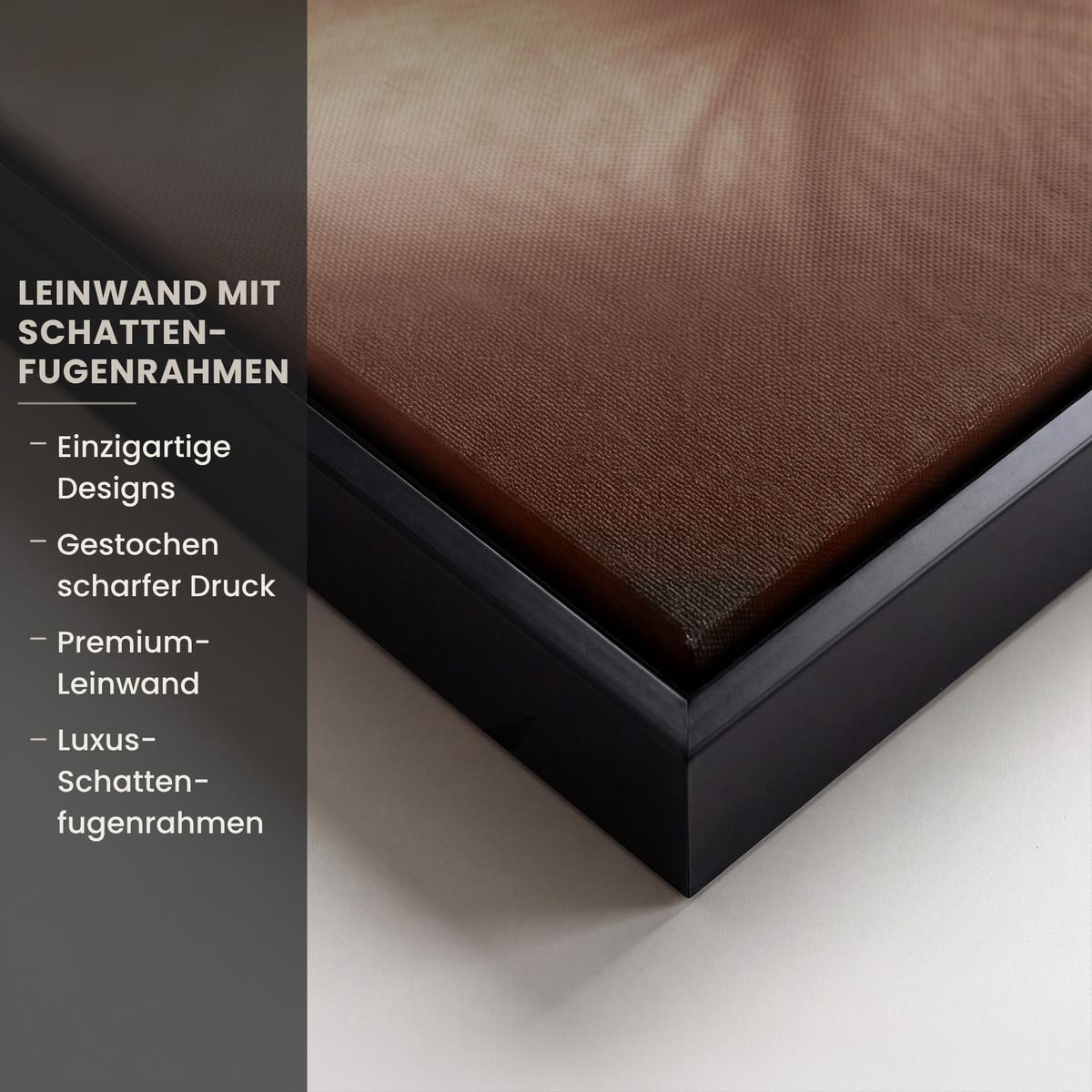LEINWAND Bilder mit Rahmen - Frau - Gold - Luxus - Porträt - 90x90 - Goldfarben, Textil (90/90cm) - MuchoWow