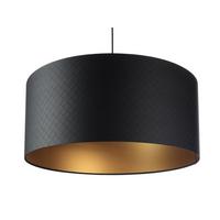 HÄNGELEUCHTE Gold 50/25 cm - Goldfarben/Schwarz, Kunststoff (50/0.8/25cm) - ONZENO