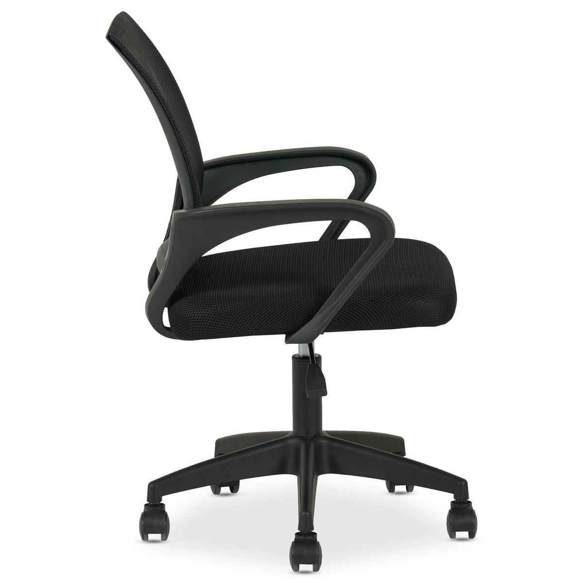 BÜRODREHSTUHL JAKE schwarz - Schwarz, Textil (60/86/53cm) - IDIMEX