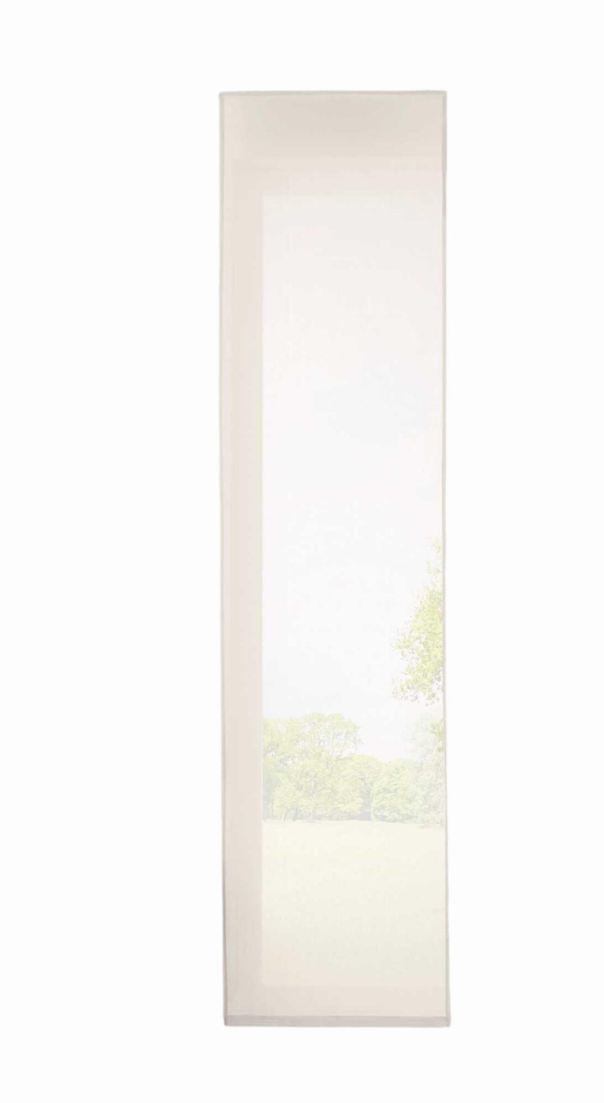 SCHIEBEVORHANG »Nizza« HxB 245x60 cm Creme - Creme, Textil (60/245cm) - Gardinenbox