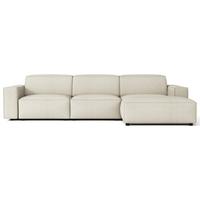 ECKSOFA Sellmo 287 cm - Creme/Schwarz, Kunststoff/Textil (292/166cm) - Selsey