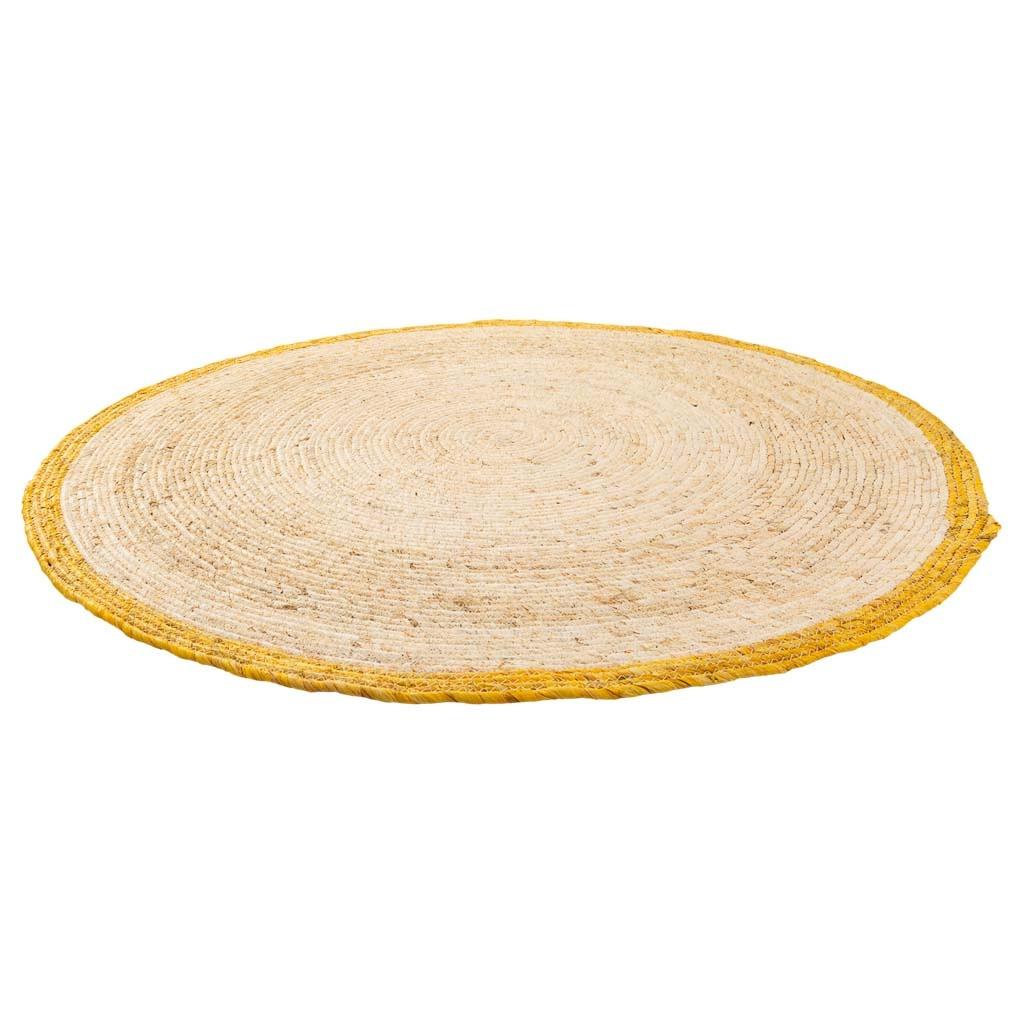JUTETEPPICH rund, braun, D120x1 cm - Gelb/Naturfarben, Naturmaterialien (120/120cm) - Wanderlust