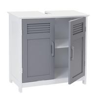 WASCHBECKENUNTERSCHRANK Grau - Grau, Holz (60/60/30cm) - MCW