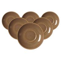 KAFFEEUNTERTASSEN Sahara Hellbraun ø 14,5 cm 6er Set - Hellbraun, Keramik (14.5cm) - Ritzenhoff Breker