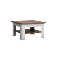 COUCHTISCH Léandre Weiß und Holz - Weiß, Holzwerkstoff (70.1/70.1/52.7cm) - Petits-meubles