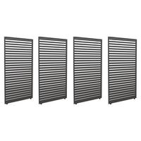 PANEELE FÜR PERGOLA Anthrazit 4er-Set-Set - Anthrazit, Metall (369/204/4cm) - MCW