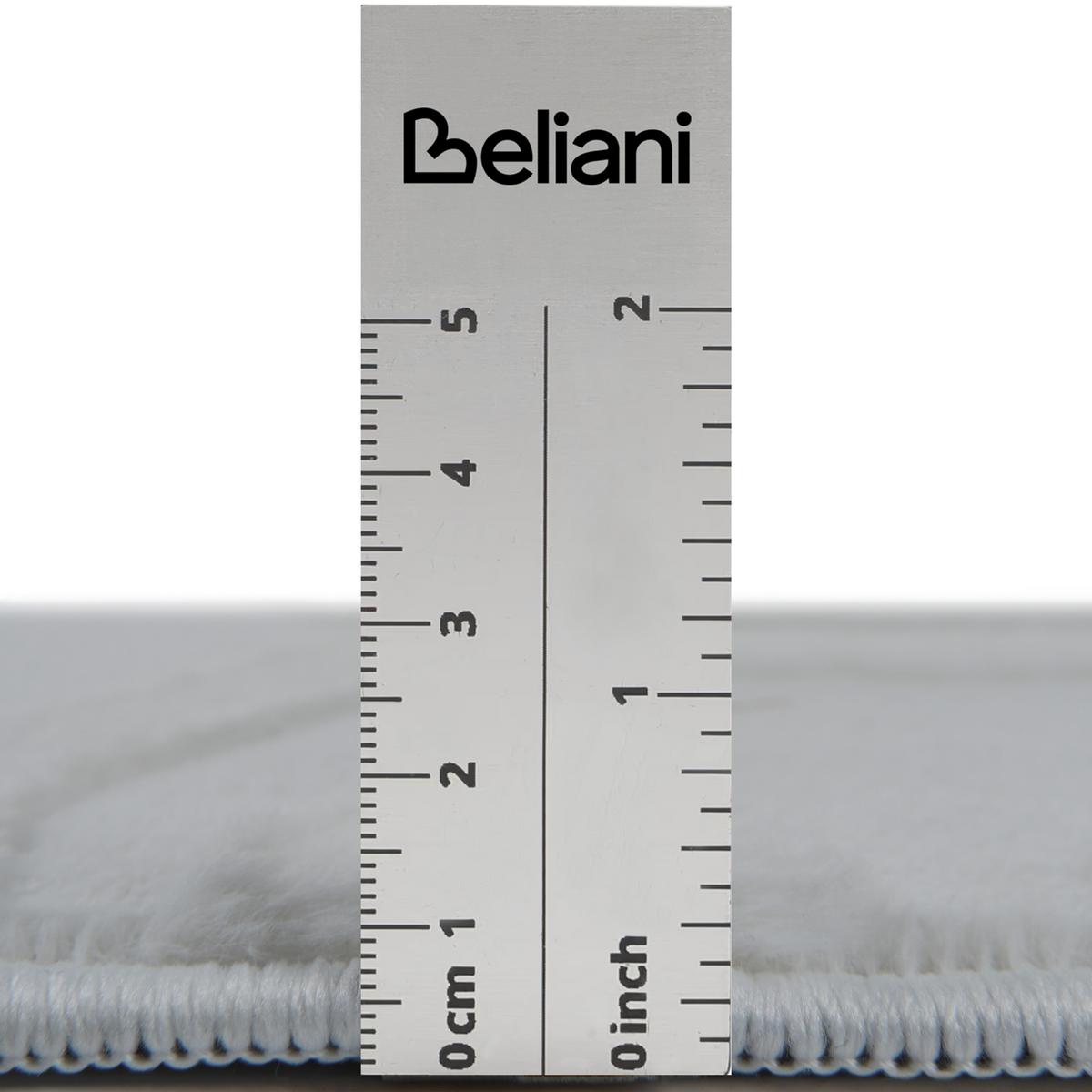TEPPICH Hellgrau 160/160 cm Gannett - Hellgrau/Grau, Textil (160/160cm) - Beliani