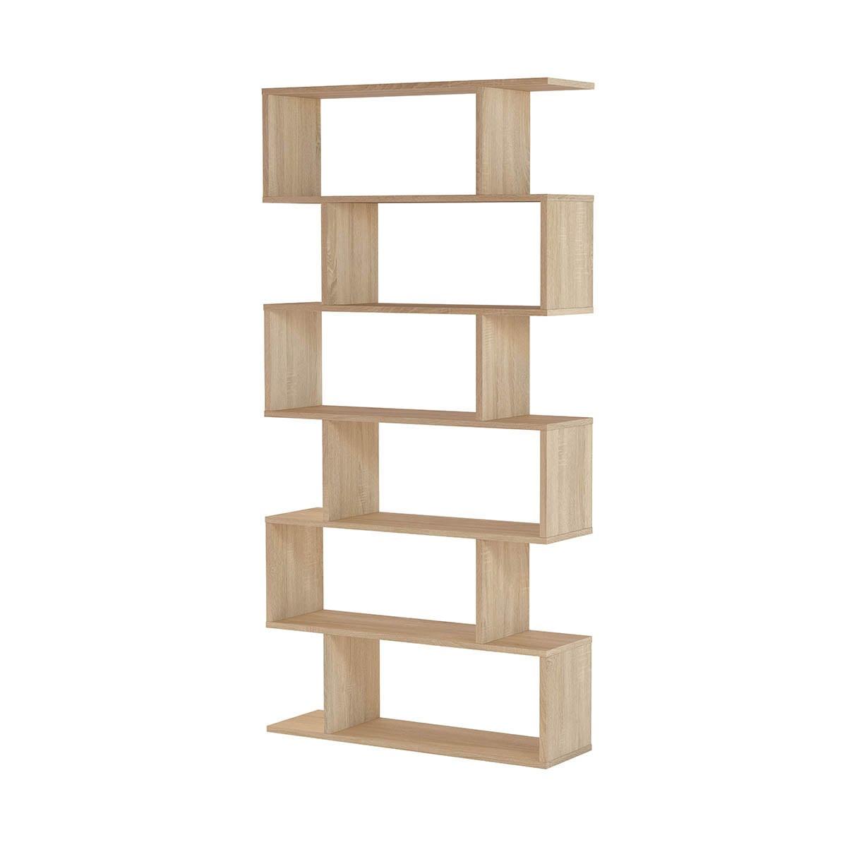 BÜCHERREGAL mit 6 Ebenen H192 cm - Athena - Eiche Artisan, Holzwerkstoff (24/192/8cm) - Calicosy