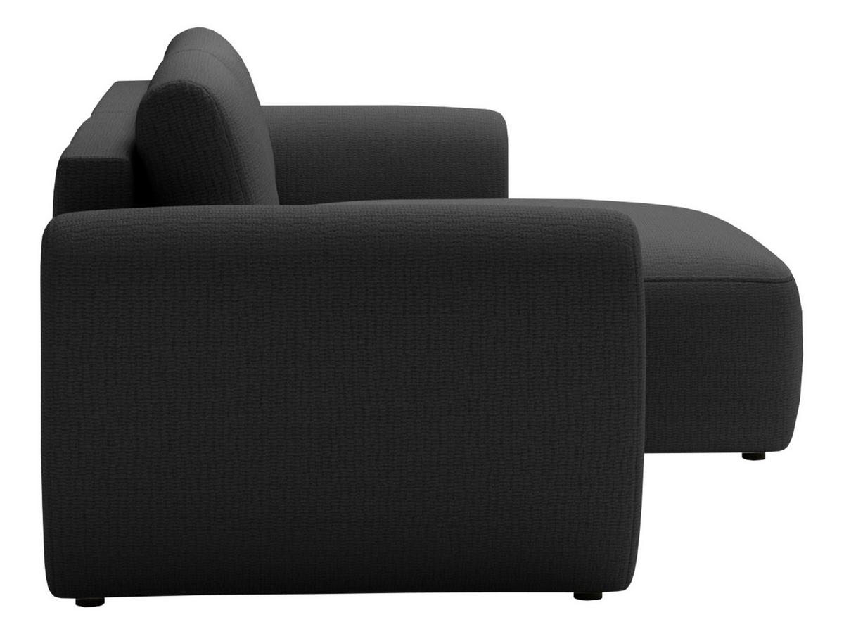 ECKSOFA Suzi - Schwarz, Holzwerkstoff/Kunststoff (147/261cm) - MIRJAN24