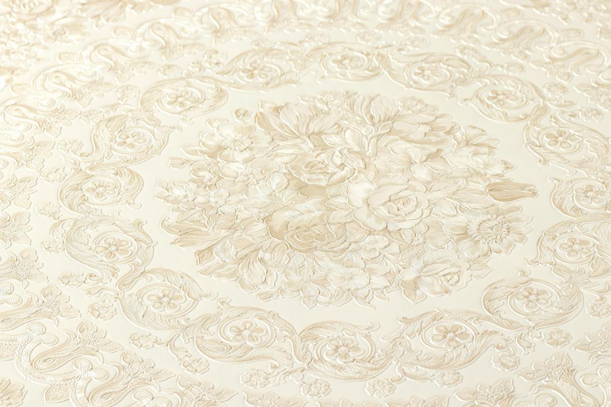 VLIESTAPETE 70/1005 cm - Beige/Silberfarben, Kunststoff/Textil (70/1cm) - KUNSTLOFT