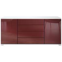SIDEBOARD Faro Bordeaux Hochglanz - Bordeaux, Holzwerkstoff (166.5/75.5/35cm) - Vladon
