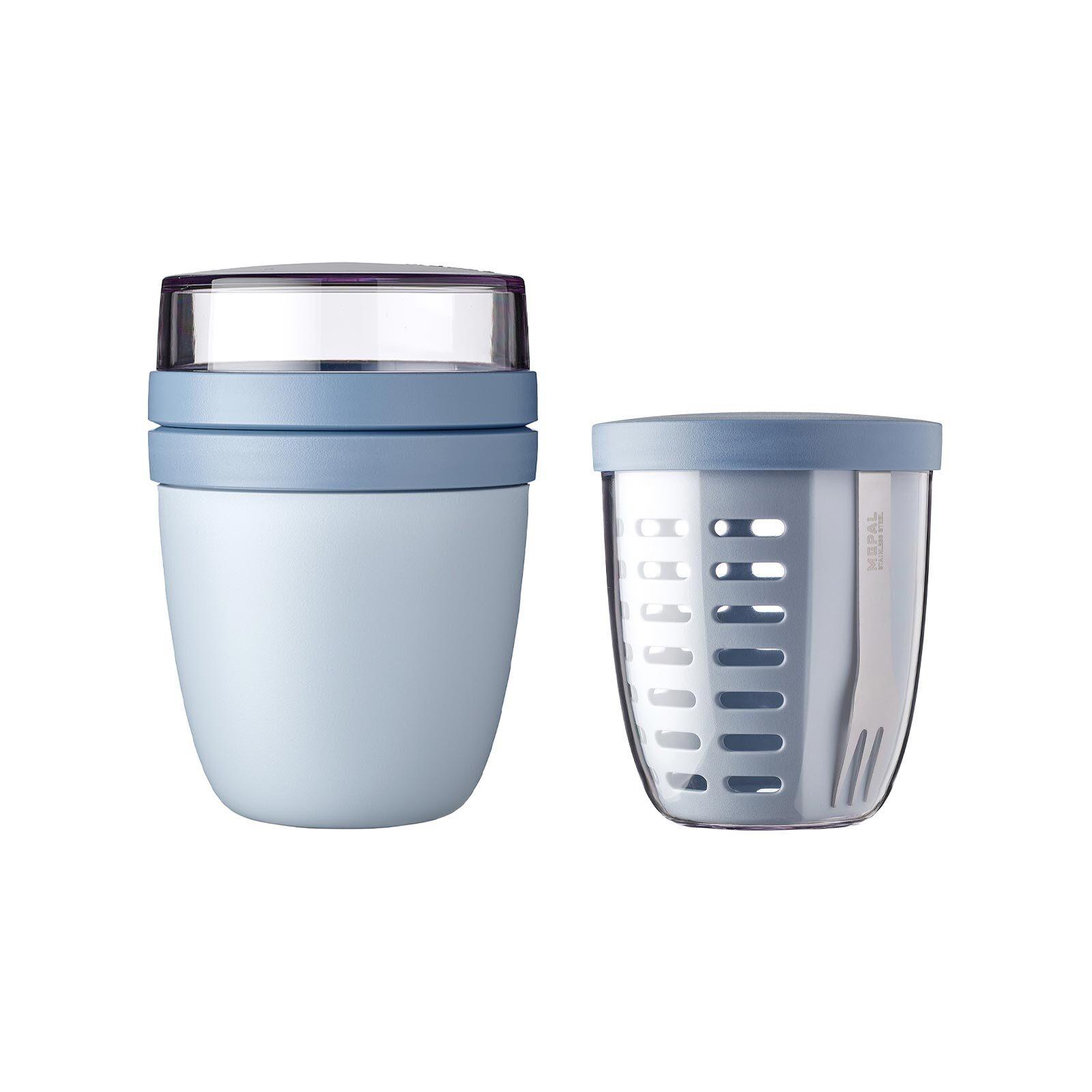 LUNCHPOT MIT FRUITPOT Ellipse Nordic Blue New 2er Set - Hellblau, Kunststoff (2/2/2cm) - Mepal