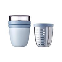 LUNCHPOT MIT FRUITPOT Ellipse Nordic Blue New 2er Set - Hellblau, Kunststoff (2/2/2cm) - Mepal