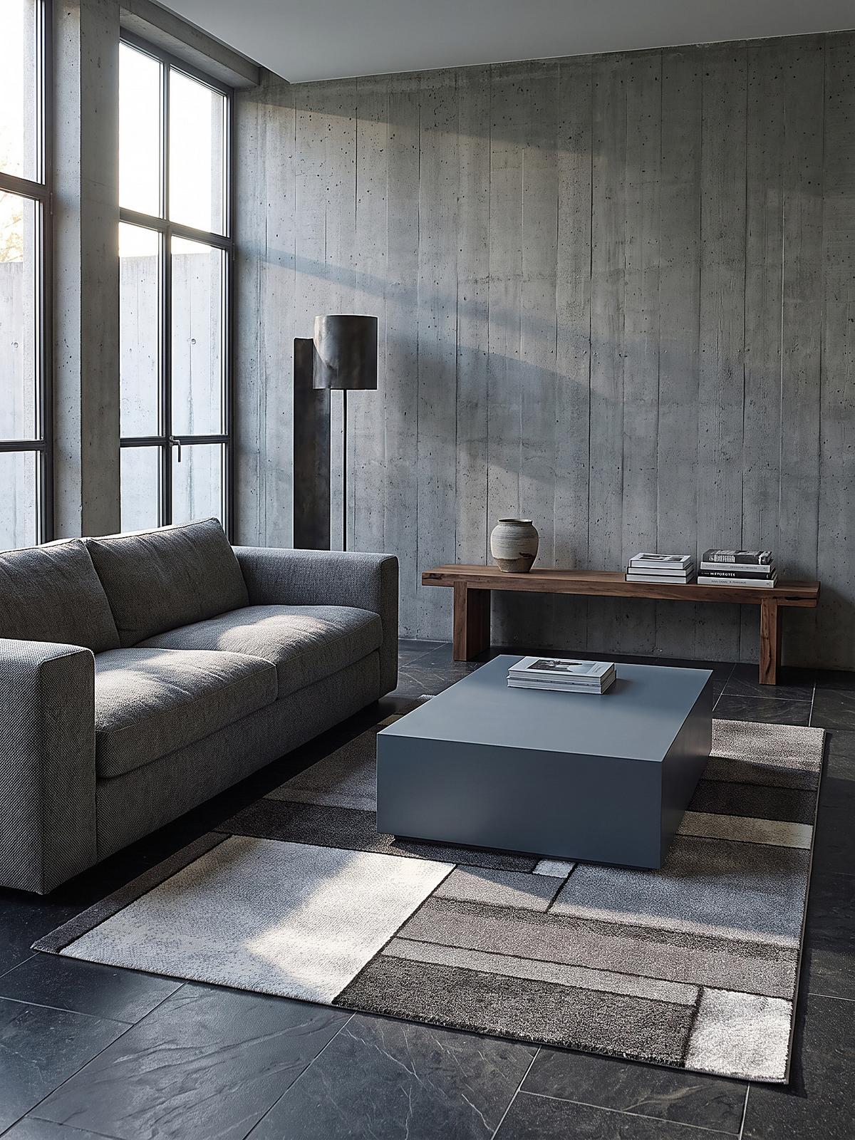 TEPPICHLÄUFER Patchwork BIENO Polypropylen Grau 80 x 340 cm - Grau, Textil (80/340cm) - KADIMA DESIGN