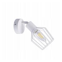 DECKENSTRAHLER Franziska 1-flammig 8/10/10 cm - Weiß, Metall (8/10/10cm) - Nettlife