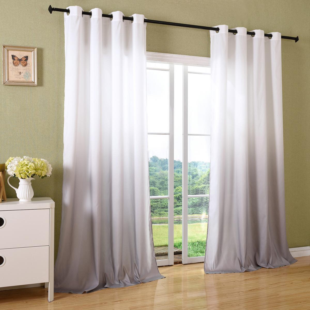 VORHANG FARBVERLAUF HxB 245x140 cm Grau - Grau, Textil (140/245cm) - Gardinenbox
