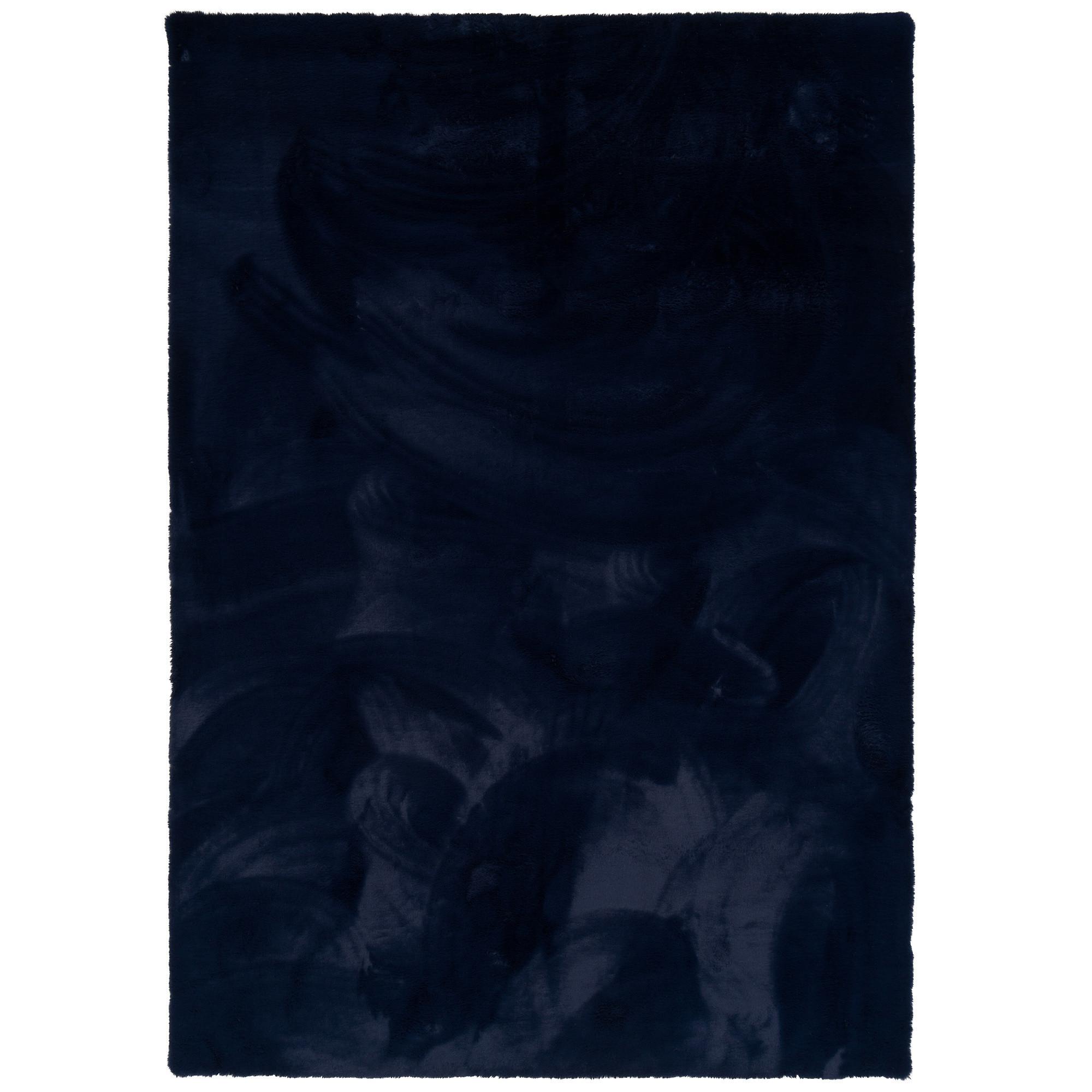 FELLTEPPICH LUXUS SUPER SOFT PLUSH - Dunkelblau, Textil (60/90cm) - Pergamon