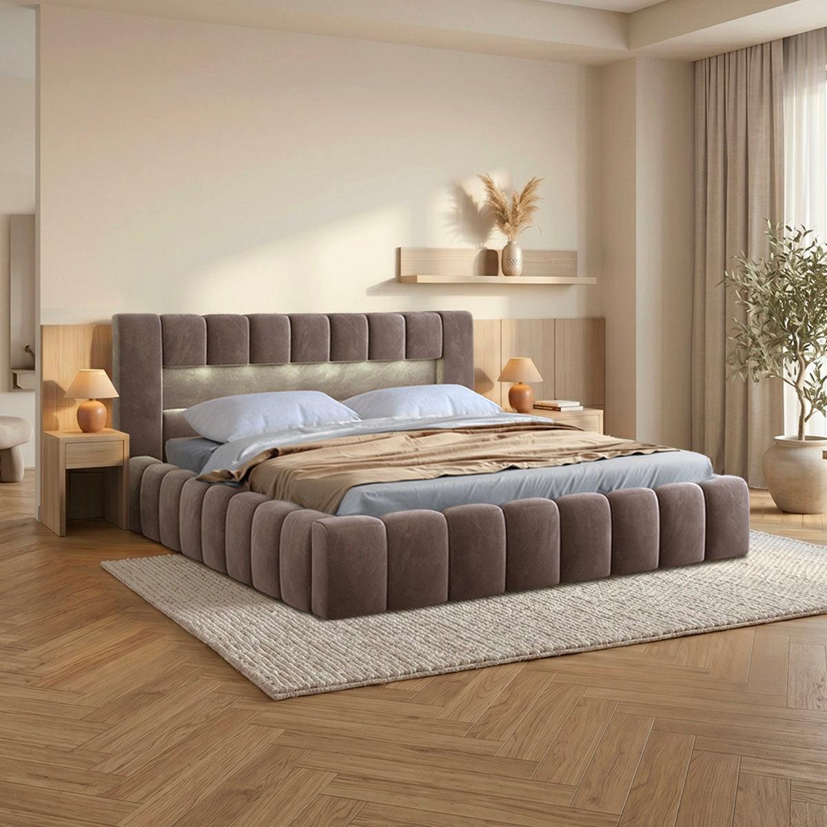 BOXBETT 160/200 Auria Braun - Braun, Holz (160/200cm) - Petits-meubles