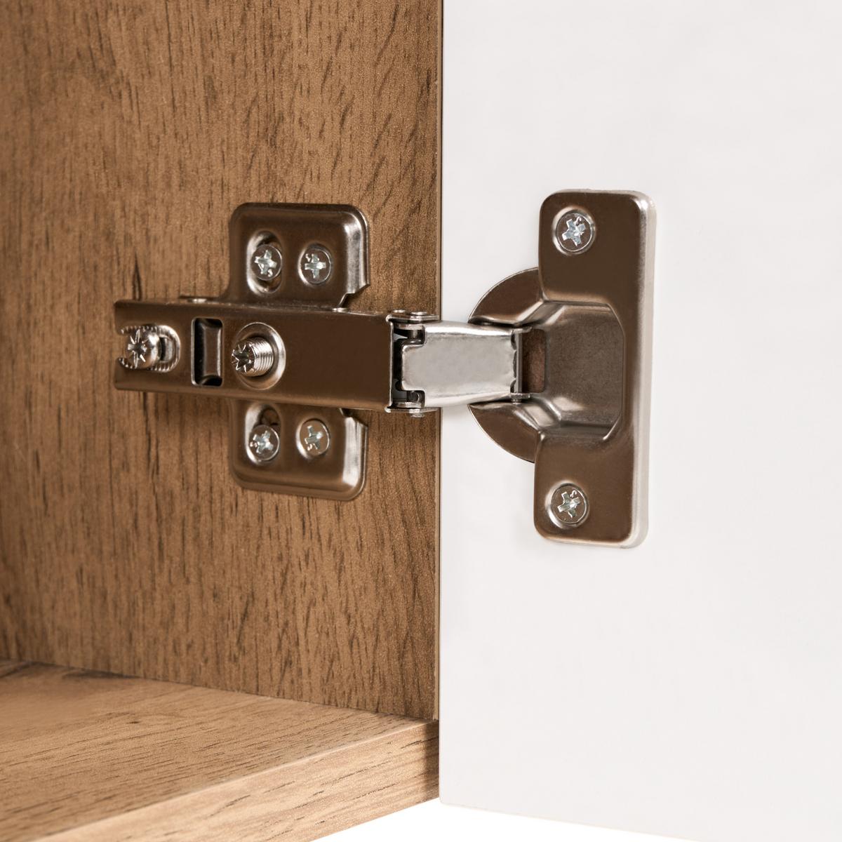FLUR-SET Hellbraun Dorval - Hellbraun/Braun, Holzwerkstoff (94/190/38cm) - Beliani