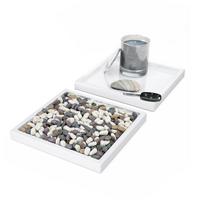 DEKOSCHALE Maya Weiß Hochglanz 2er Set - Weiß Hochglanz, Holzwerkstoff (1.8cm) - Vladon