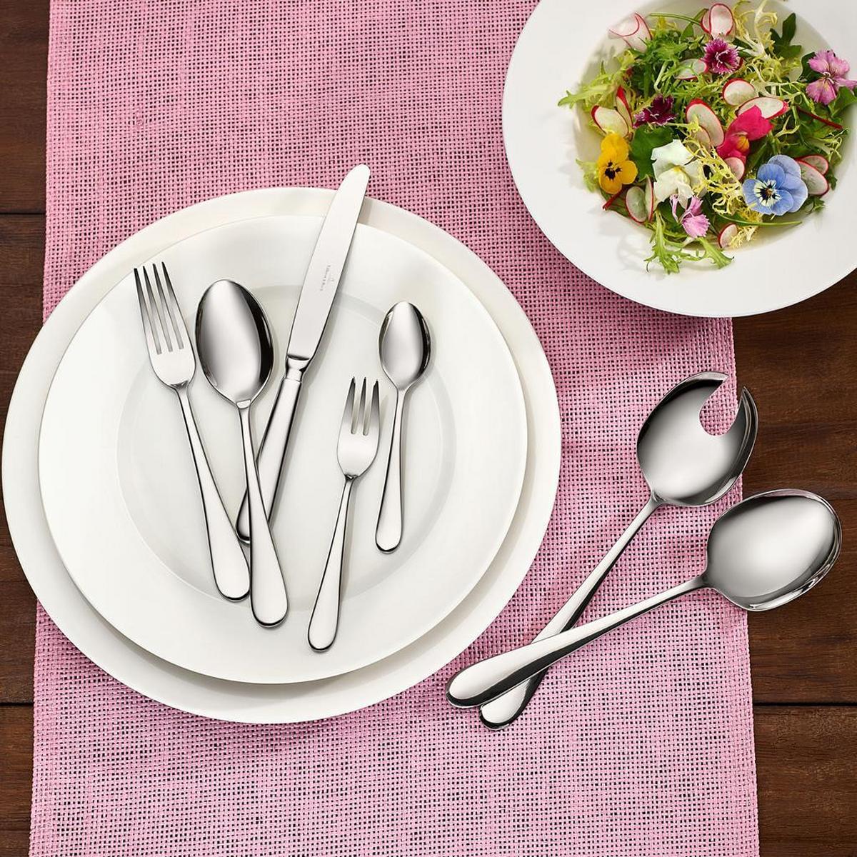 TAFELBESTECK Oscar silber 68-tlg. - Silberfarben, Metall - Villeroy & Boch