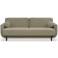 SCHLAFSOFA Ovals Salbeigrün - Schwarz/Hellgrün, Textil/Metall (236/95/96cm) - Selsey