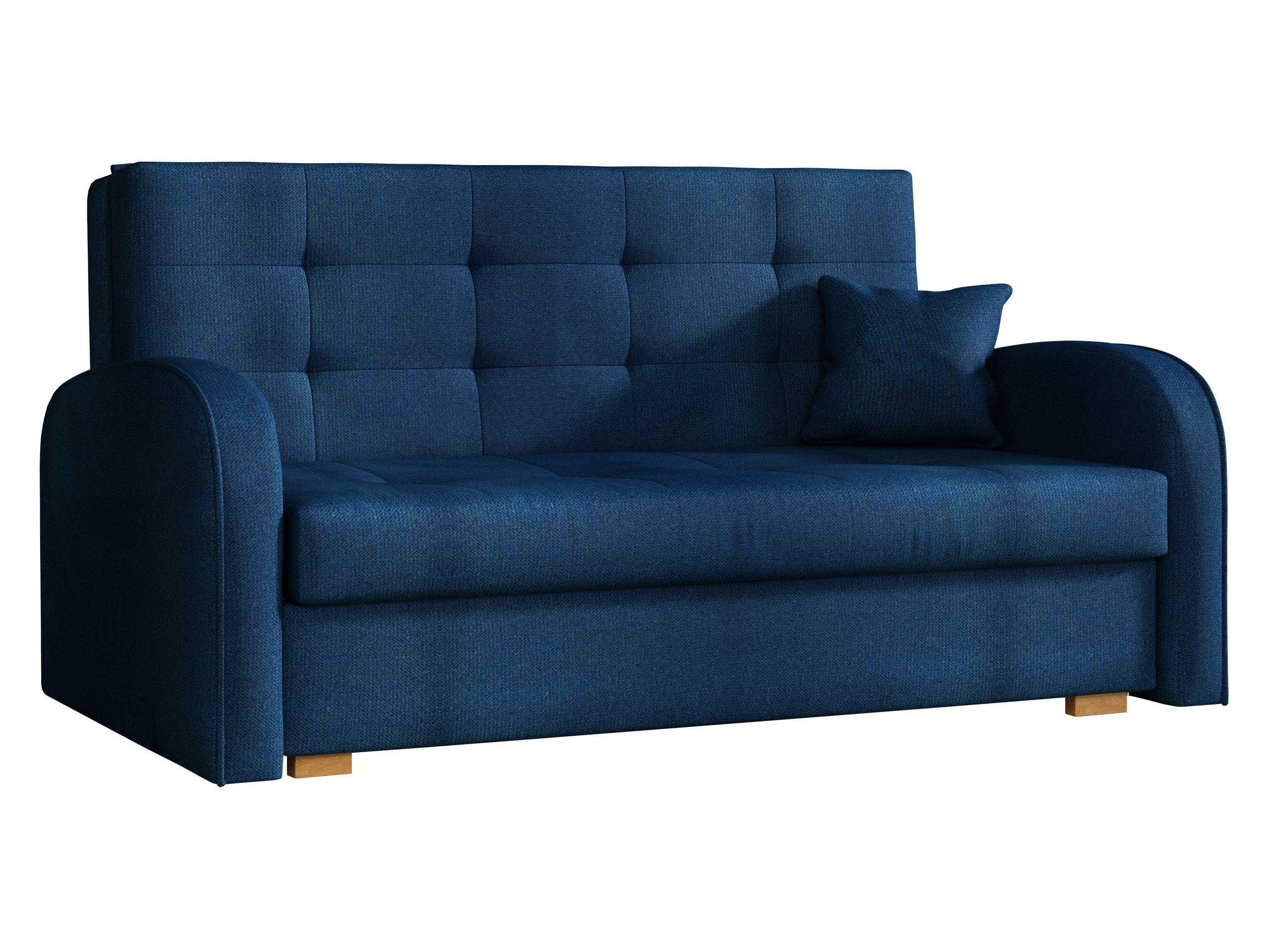 SCHLAFSOFA Viva Gold III - Dunkelblau/Braun, Holz/Textil (153/85/98cm) - MIRJAN24