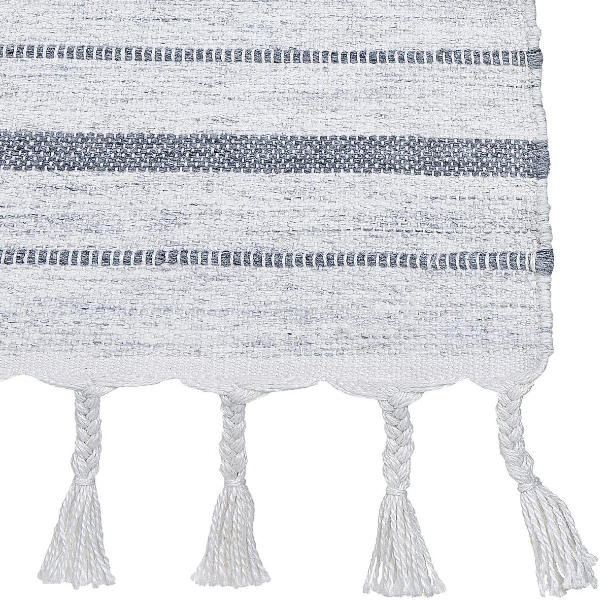 OUTDOOR-TEPPICH Bademli 150/80 cm - Weiß, Kunststoff (80/150cm) - Beliani
