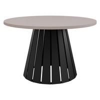 COUCHTISCH Circolo - Kaschmir/Schwarz, Holzwerkstoff/Metall (75/75/43cm) - MIRJAN24